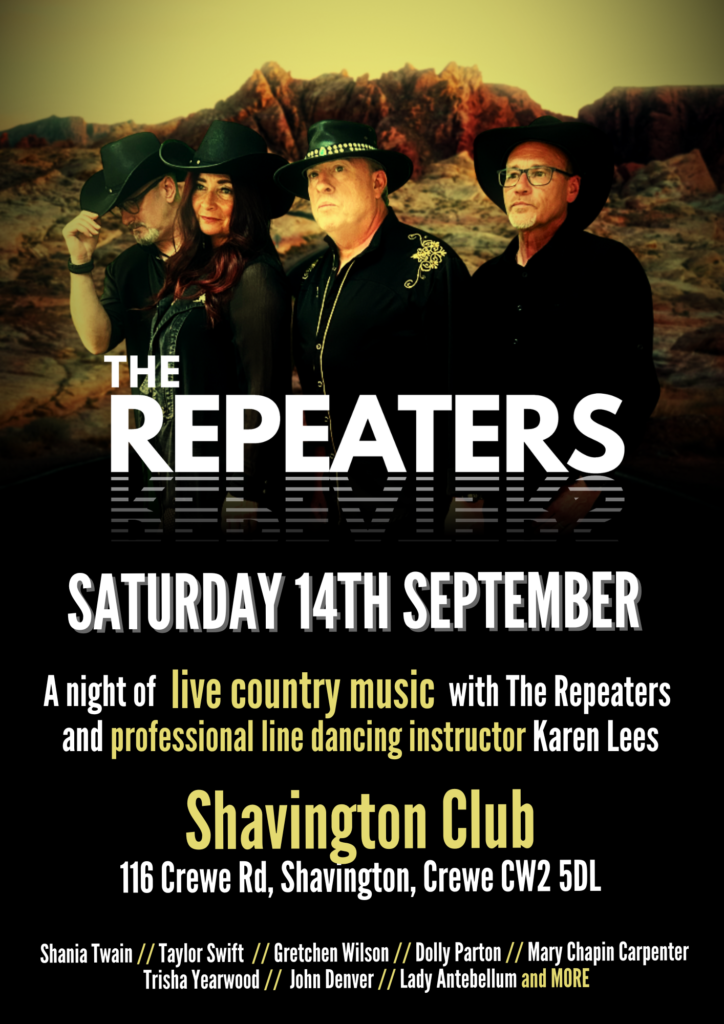 The Repeaters - Country Night at Shavington Club, Crewe on Saturday 14th September 2024